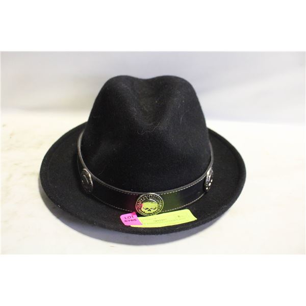 HARLEY DAVIDSON FEDORA HAT