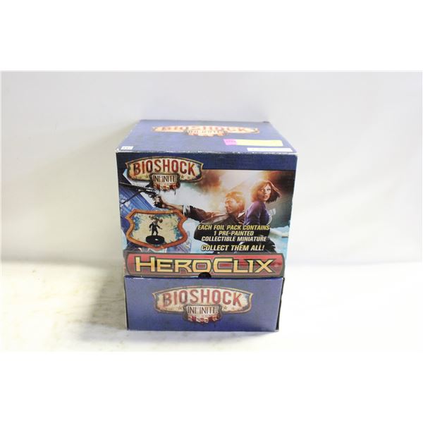 FULL STORE DISPLAY BOX OF HEROCLIX BIO