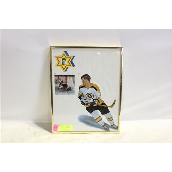 VINTAGE BOBBY ORR FRAMED 8X10 FRAMED