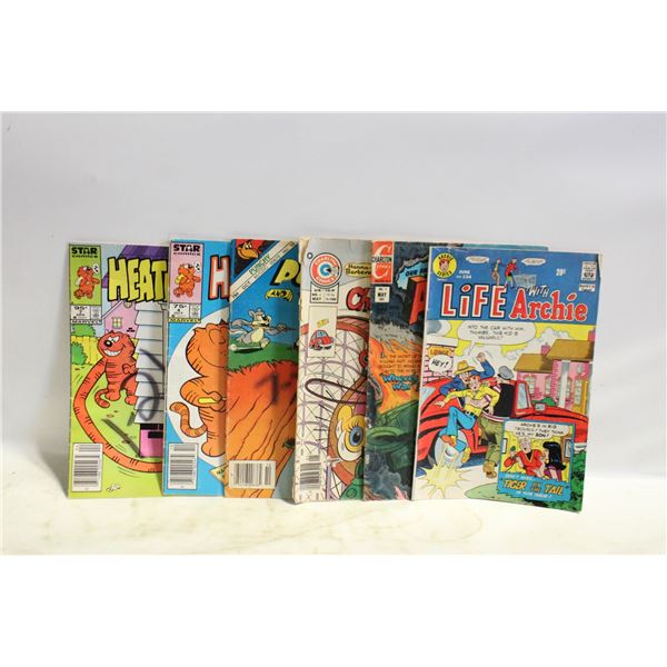 LOT OF 6 VINTAGE COMIC BOOKS