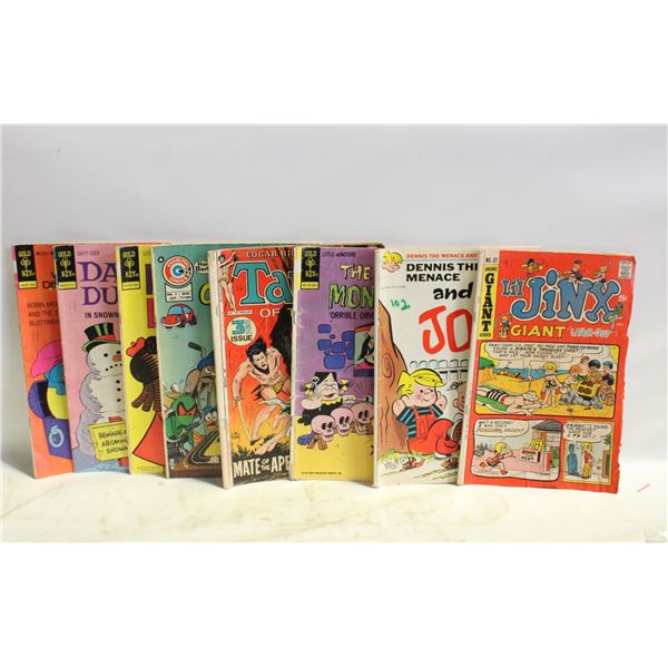 LOT OF 8 VINTAGE 25 CENT COMIC BOOKS