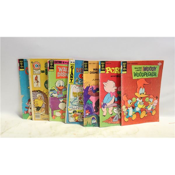 LOT OF 8 VINTAGE 25 CENT COMIC BOOKS