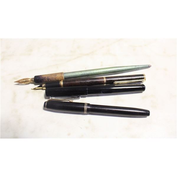 VINTAGE CALLIGRAPHY PENS ALL TOGETHER-ESTATE