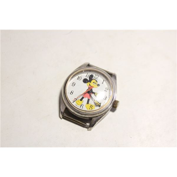 1950'S SWISS MICKEY MOUSE WATCH NEEDS TLC-ESTATE