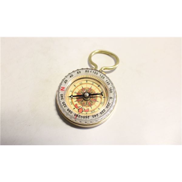 VINTAGE BRASS COMPASS-ESTATE
