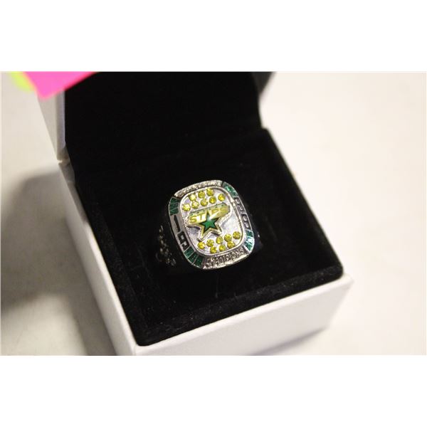 DALLAS STARS STANLEY CUP RING IN BOX-ESTATE