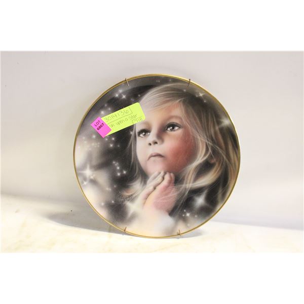 WEDGEWOOD PLATE EYES OF THE CHILD BY PETER