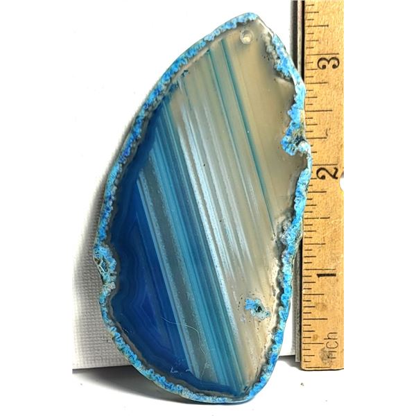 16) NATURAL BLUE AGATE 45.6 GRAM