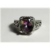 Image 1 : 33) SILVER TONE WITH MYSTIC TOPAZ CZ