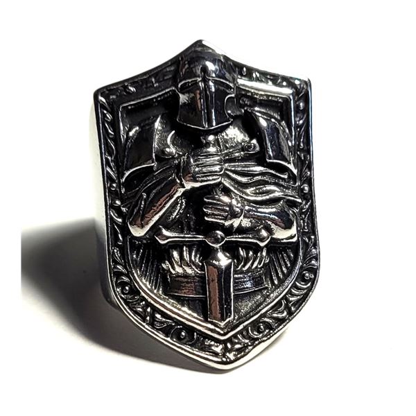 30) SILVER TONE SIZE 7.5 KNIGHTS