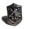 Image 1 : 30) SILVER TONE SIZE 7.5 KNIGHTS