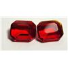 Image 1 : 19) LOT OF 2 MATCHED EMERALD CUT