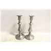 Image 1 : PAIR WILTON PEWTER CANDLESTICKS