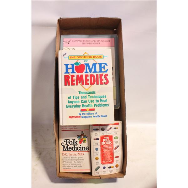 LOT OF HOME REMEDY BOOKS