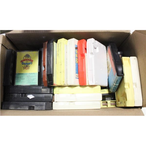 VINTAGE 8 TRACKS & CASSETTES ALL TOGETHER-ESTATE