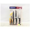 Image 1 : NEW TRAMONTINA 4 PK COOK'S KNIFE SET