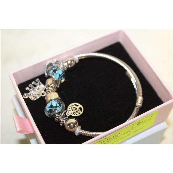 NEW SILVER WRAP AROUND BRACELET WITH