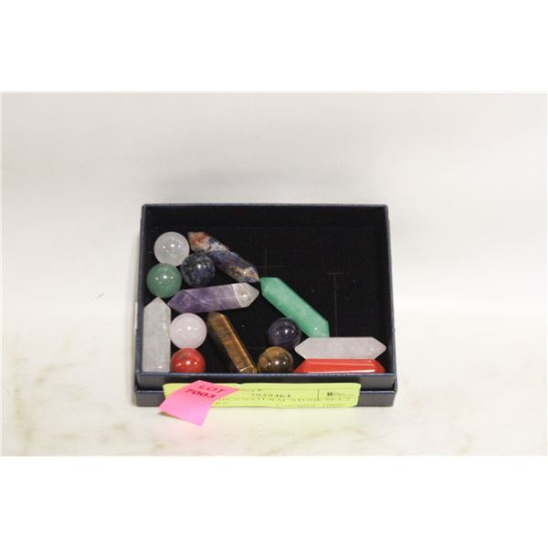 NEW 14PCS NATURAL STONE SET 7 CHAKRA
