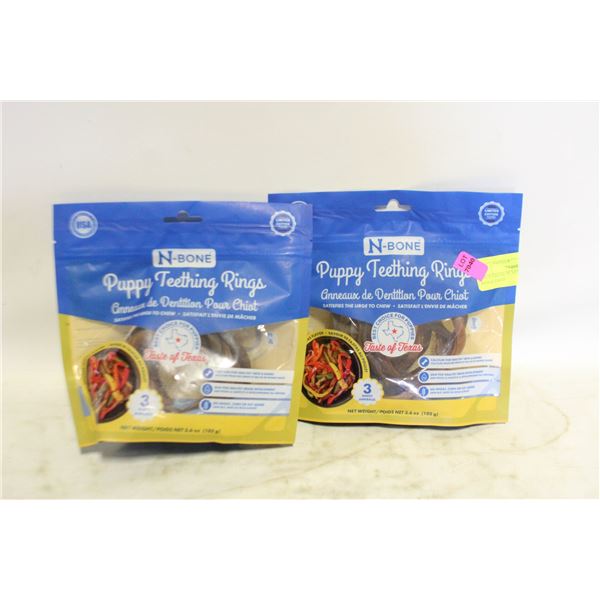 6 PCS NBONE PUPPY TEETHING RINGS TASTE