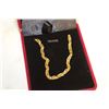 Image 1 : #4437-48 CM LONG GOLD TONE WATER WAVE NECKLACE