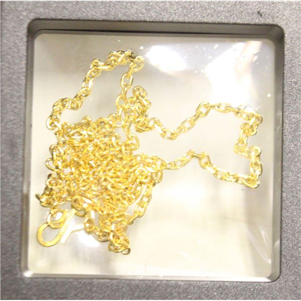 #4436-48 CM LONG GOLD TONE WATER WAVE NECKLACE