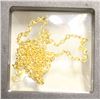 Image 1 : #4436-48 CM LONG GOLD TONE WATER WAVE NECKLACE
