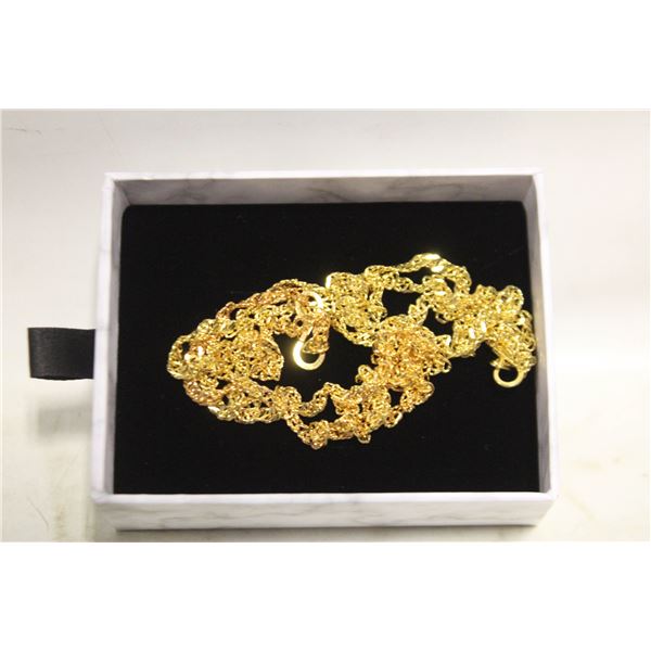 #4435-2 OF 48 CM LONG GOLD TONE WATER WAVE