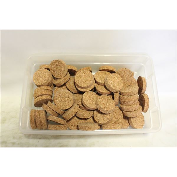 LARGE LOT OF 2" TAPERED CORK PLUGS