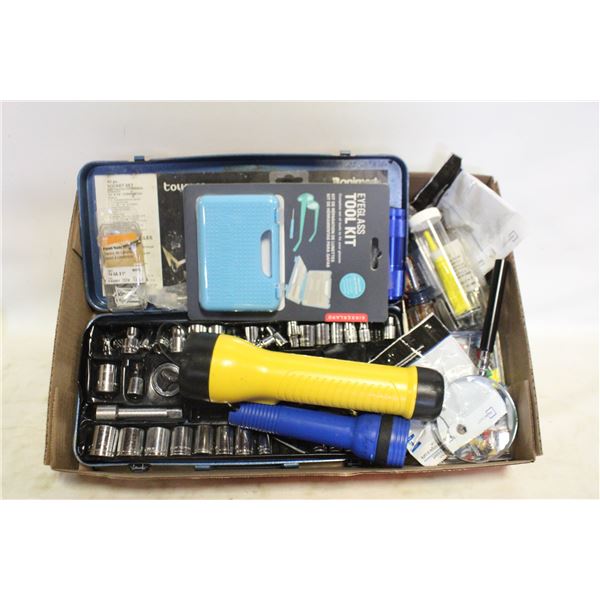 HOUSEHOLD TOOLS AND FASTENER LOT