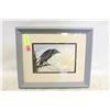 Image 1 : SUE COLEMAN SIGNED RAVEN FRAMED PRINT