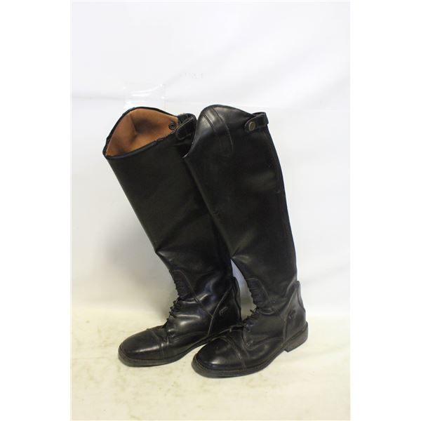 EQUESTRIAN BLACK VINTAGE BOOTS