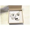 Image 1 : STERLING SILVER, ONYX, AND CRYSTAL