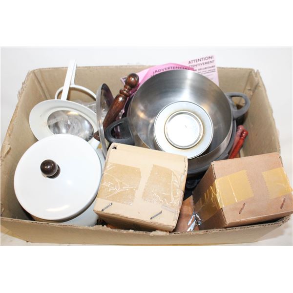 2 OL FONDUE SETS WITH METHANAL GEL FUEL