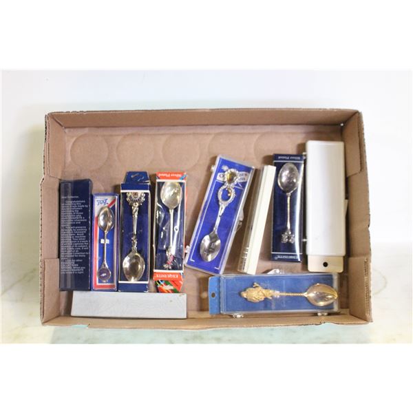 FLAT OF NEW IN PKG COLLECTOR SPOONS