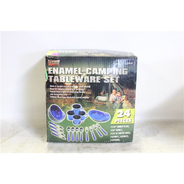 NEW 24PC ENAMEL CAMPING COOK SET