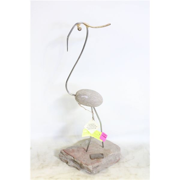 HANDMADE ARTIST SIGNED BY FRED OBERG CRANE
