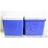 Image 1 : 2 COLEMAN BLUE COOLERS