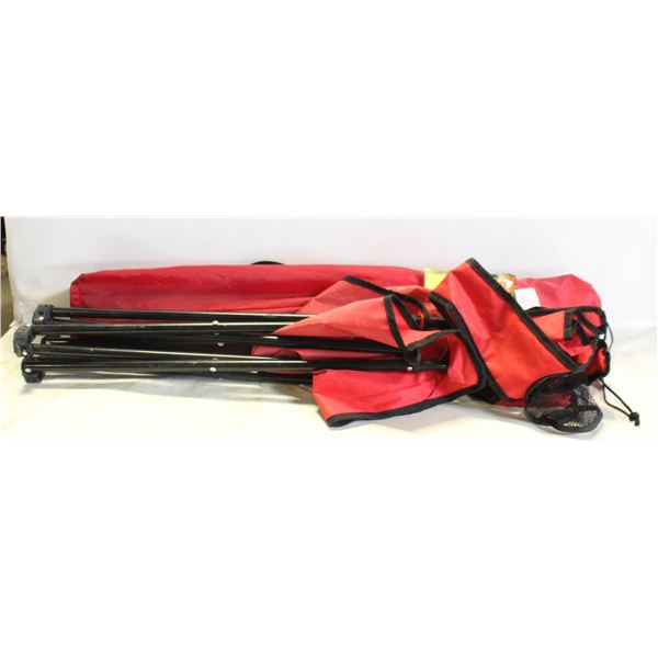 PAIR OF RED OZARK TRAIL DELUXE CAMPING CHAIRS