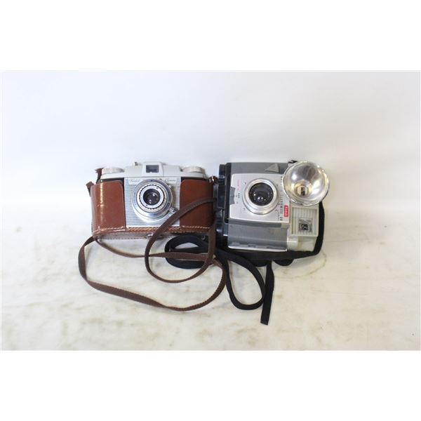 LOT OF 2 VINTAGE FILM CAMERAS