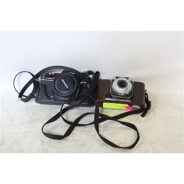 LOT OF 2 VINTAGE FILM CAMERAS