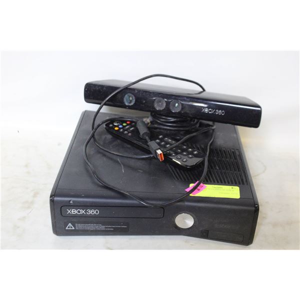 XBOX 360 WITH KINETIC BAR & REMOTE