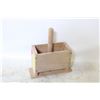 Image 1 : ANTIQUE WOODEN BUTTER PRESS