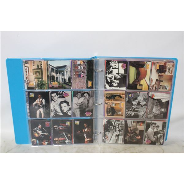 BINDER WITH 300+ ELVIS PRESLEY CARDS