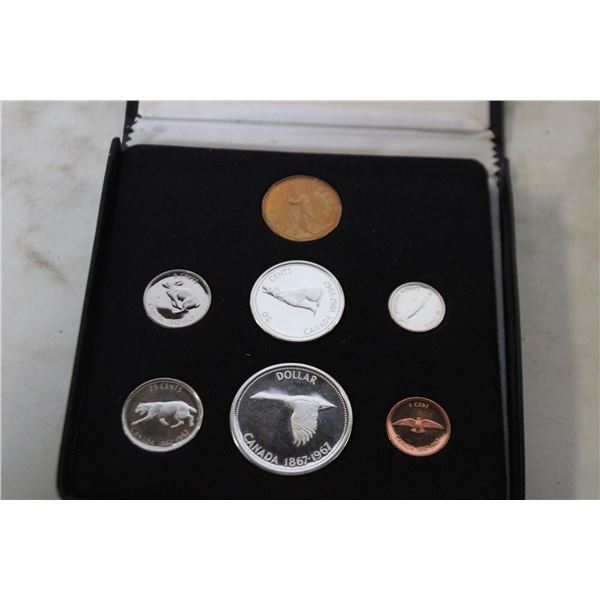 1867-1967 SILVER CANADA SET 6 COIN SEALED SPEC