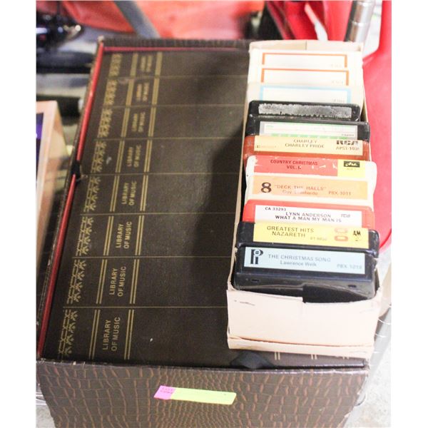 LOT OF 50 ASSORTED 8TRACK TAPES