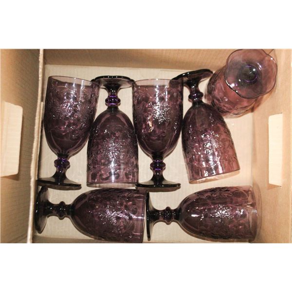 PRINCESS HOUSE PURPLE GOBLET STYLE CUPS
