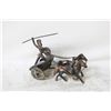 Image 1 : CAST METAL VINTAGE ROMAN WARRIOR CHARIOT