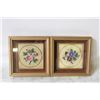 Image 1 : PAIR PETIT POINT PICTURES
