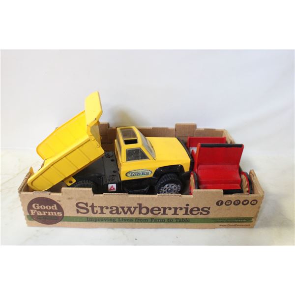 FLAT WITH TONKA DUMP TRUCK + HAND MADE