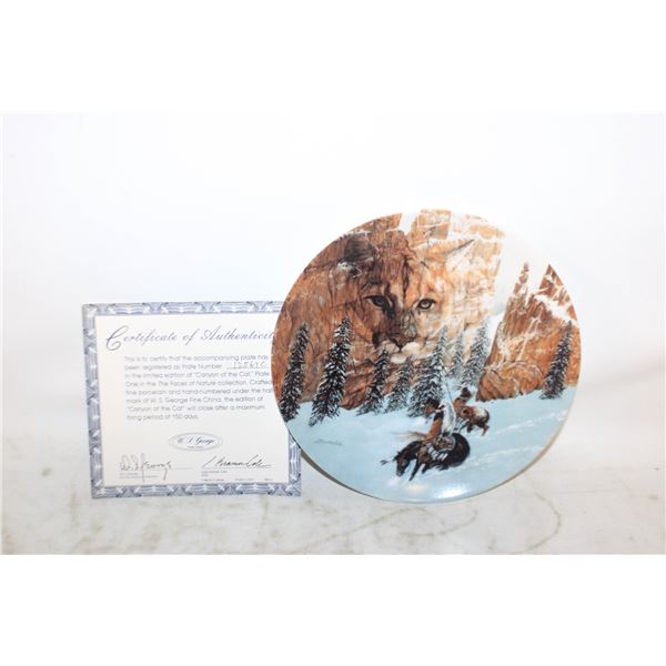 BRADFORD EXCHANGE - 'CANYON OF THE CAT' COLLECTOR